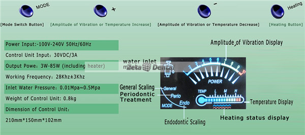 Denjoy® DUS-2A Warm-water Ultrasonic Scaler